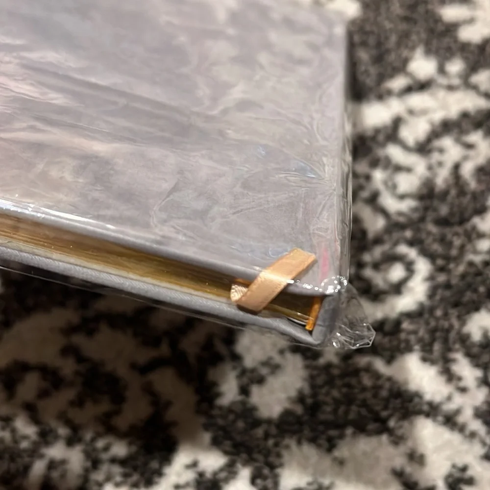 NWT Gray w/ Gold Lettering Hard Cover GUEST BOOK
